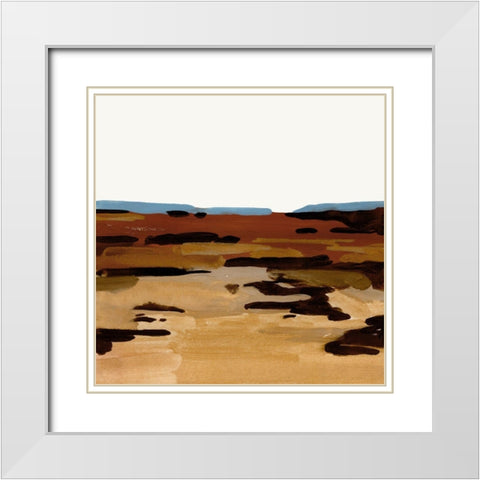 Red Desert II White Modern Wood Framed Art Print with Double Matting by Green, Jacob