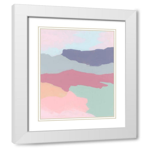 Desert Prism I White Modern Wood Framed Art Print with Double Matting by Vess, June Erica