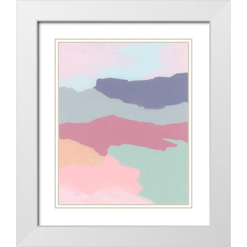 Desert Prism I White Modern Wood Framed Art Print with Double Matting by Vess, June Erica