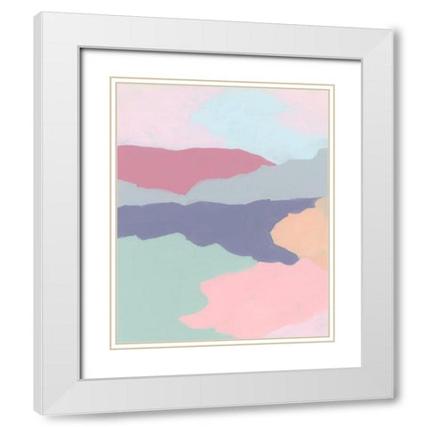 Desert Prism II White Modern Wood Framed Art Print with Double Matting by Vess, June Erica