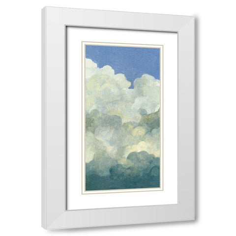 Cumulus Tower I White Modern Wood Framed Art Print with Double Matting by Caroline, Emma