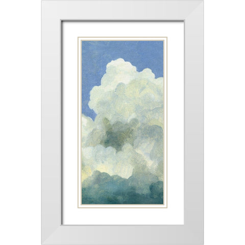 Cumulus Tower III White Modern Wood Framed Art Print with Double Matting by Caroline, Emma