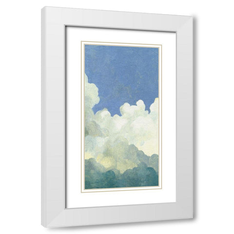 Cumulus Tower IV White Modern Wood Framed Art Print with Double Matting by Caroline, Emma