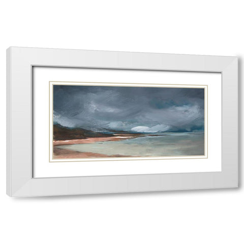 Sea Glass Storm III White Modern Wood Framed Art Print with Double Matting by Parker, Jennifer Paxton