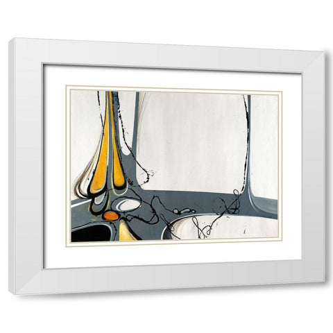 Jute White Modern Wood Framed Art Print with Double Matting by Edmunds, Sydney