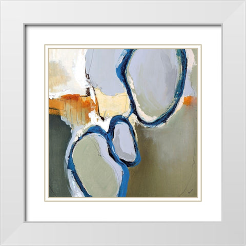 True Match II White Modern Wood Framed Art Print with Double Matting by Edmunds, Sydney