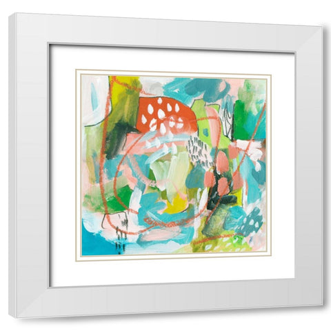 Constant Change II White Modern Wood Framed Art Print with Double Matting by Wang, Melissa