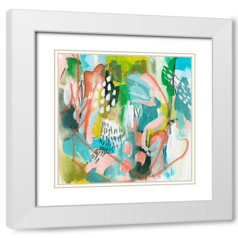 Constant Change IV White Modern Wood Framed Art Print with Double Matting by Wang, Melissa