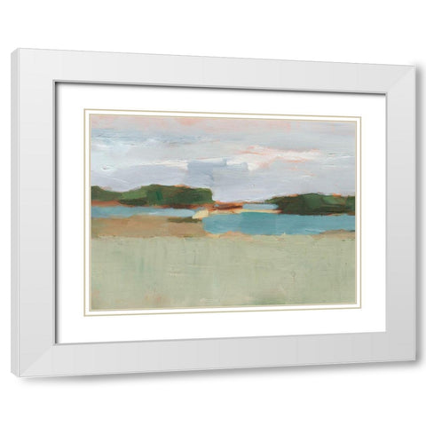 High Noon Vista Study I White Modern Wood Framed Art Print with Double Matting by Harper, Ethan