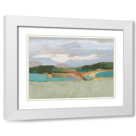 High Noon Vista Study II White Modern Wood Framed Art Print with Double Matting by Harper, Ethan
