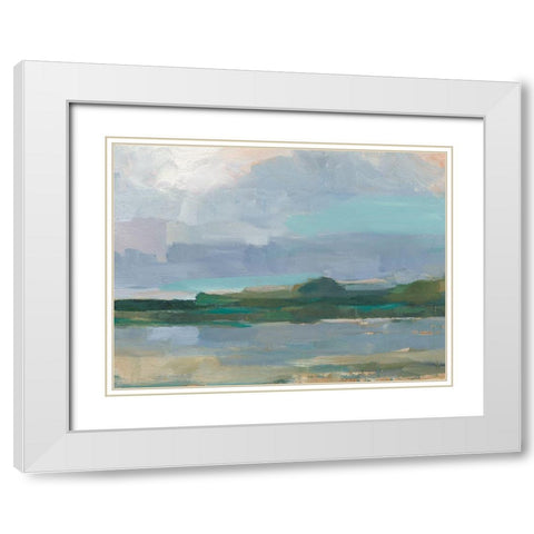 Twilight Vista Study I White Modern Wood Framed Art Print with Double Matting by Harper, Ethan