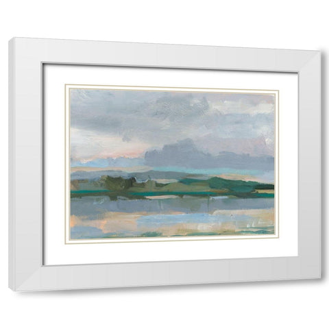 Twilight Vista Study II White Modern Wood Framed Art Print with Double Matting by Harper, Ethan