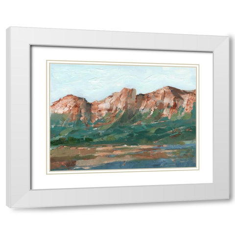 Heading West I White Modern Wood Framed Art Print with Double Matting by Harper, Ethan