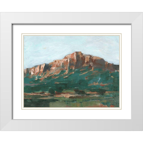 Heading West II White Modern Wood Framed Art Print with Double Matting by Harper, Ethan