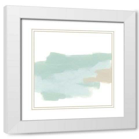 Minimal Mist II White Modern Wood Framed Art Print with Double Matting by Vess, June Erica
