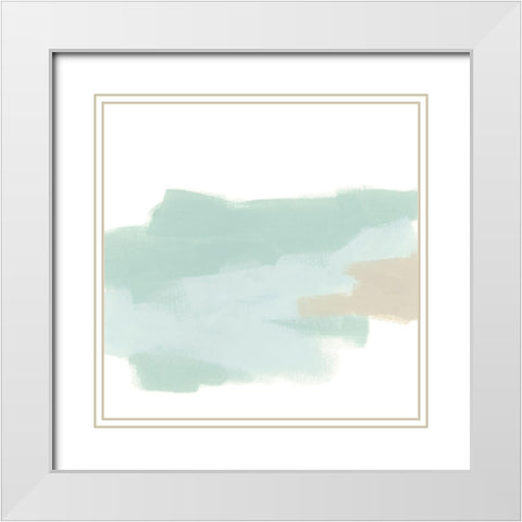 Minimal Mist II White Modern Wood Framed Art Print with Double Matting by Vess, June Erica