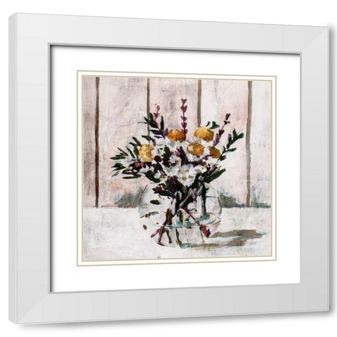 In A Glass I White Modern Wood Framed Art Print with Double Matting by Wang, Melissa