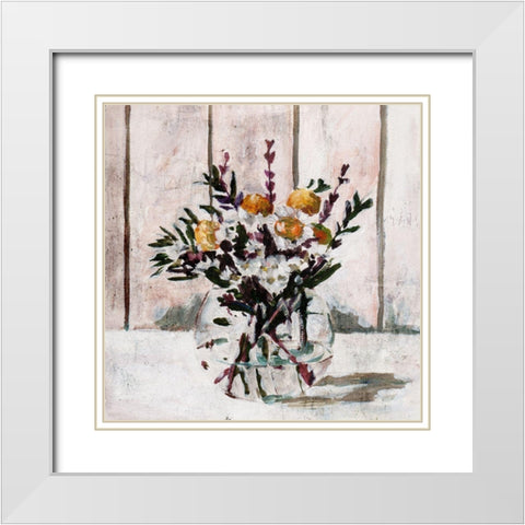 In A Glass I White Modern Wood Framed Art Print with Double Matting by Wang, Melissa