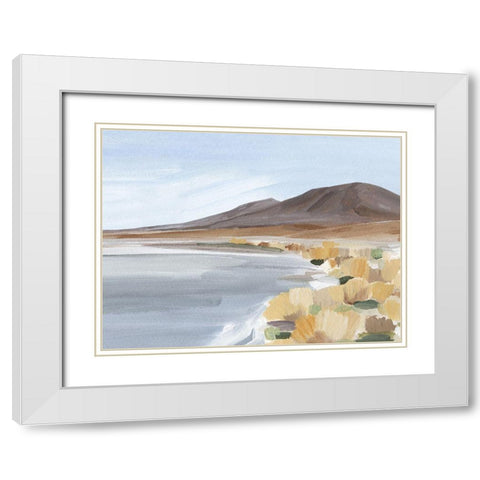 Desert Oasis Study I White Modern Wood Framed Art Print with Double Matting by Warren, Annie