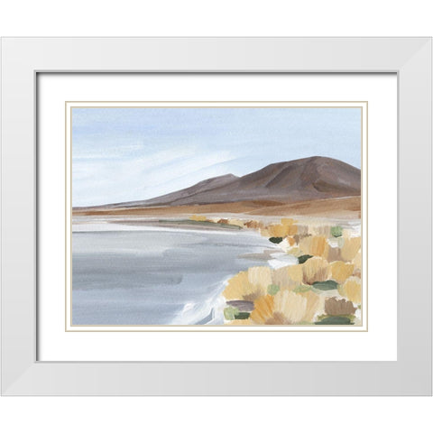 Desert Oasis Study I White Modern Wood Framed Art Print with Double Matting by Warren, Annie