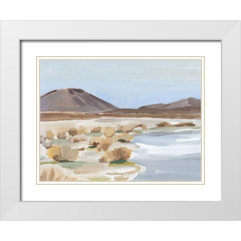 Desert Oasis Study II White Modern Wood Framed Art Print with Double Matting by Warren, Annie