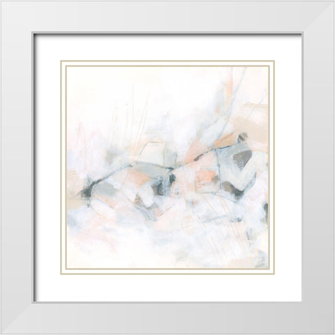 Quartz Structure I White Modern Wood Framed Art Print with Double Matting by Vess, June Erica