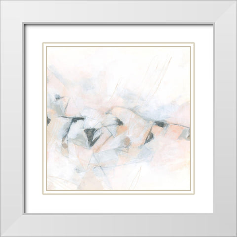 Quartz Structure II White Modern Wood Framed Art Print with Double Matting by Vess, June Erica