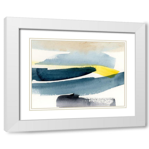 Peeking Sunshine II White Modern Wood Framed Art Print with Double Matting by Barnes, Victoria