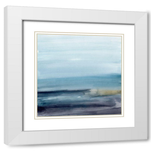 Sea Mirage III White Modern Wood Framed Art Print with Double Matting by Barnes, Victoria