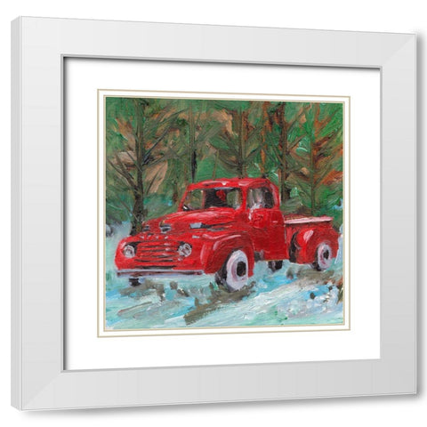 Sunburnt Truck IV White Modern Wood Framed Art Print with Double Matting by Wang, Melissa