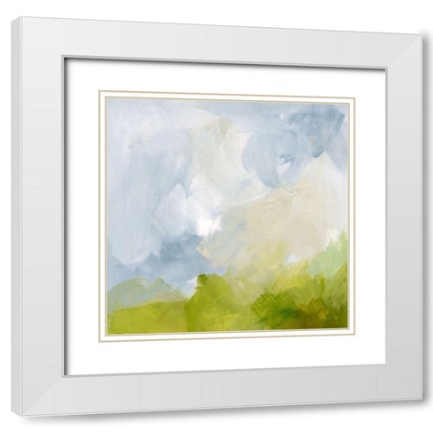 Springtide Palette I White Modern Wood Framed Art Print with Double Matting by Barnes, Victoria