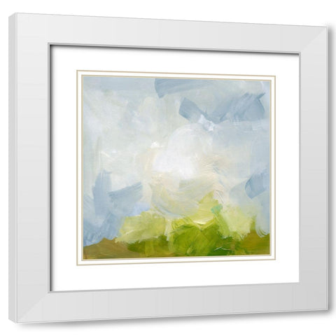 Springtide Palette II White Modern Wood Framed Art Print with Double Matting by Barnes, Victoria