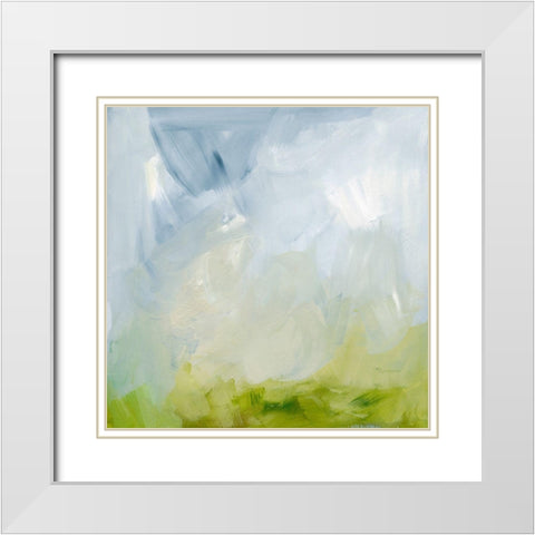 Springtide Palette III White Modern Wood Framed Art Print with Double Matting by Barnes, Victoria