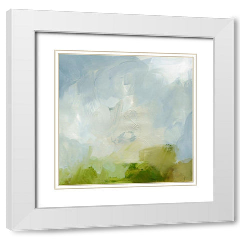 Springtide Palette IV White Modern Wood Framed Art Print with Double Matting by Barnes, Victoria