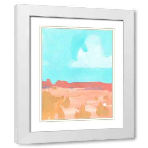 Wide Open Spaces I White Modern Wood Framed Art Print with Double Matting by Green, Jacob