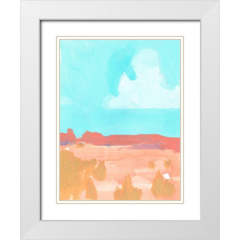 Wide Open Spaces I White Modern Wood Framed Art Print with Double Matting by Green, Jacob