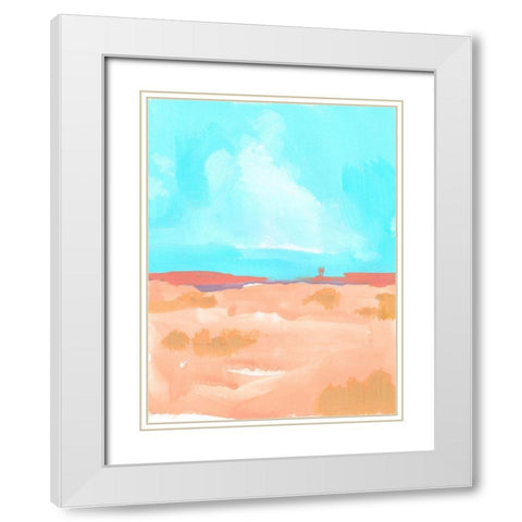 Wide Open Spaces II White Modern Wood Framed Art Print with Double Matting by Green, Jacob