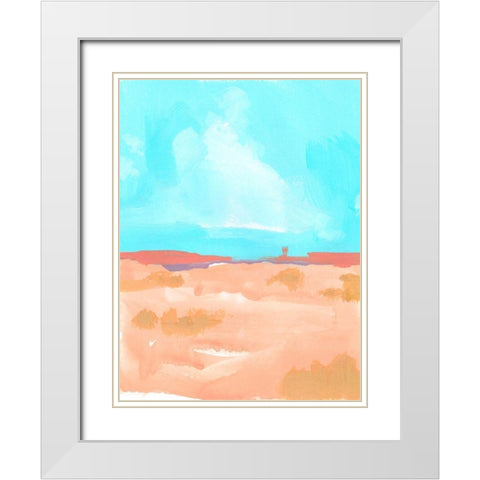 Wide Open Spaces II White Modern Wood Framed Art Print with Double Matting by Green, Jacob