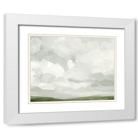 Gray Stone Sky IV White Modern Wood Framed Art Print with Double Matting by Barnes, Victoria