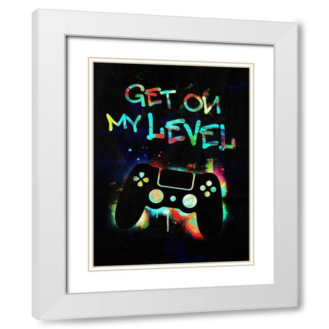 Gamer Tag II White Modern Wood Framed Art Print with Double Matting by Barnes, Victoria