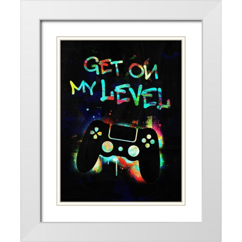 Gamer Tag II White Modern Wood Framed Art Print with Double Matting by Barnes, Victoria