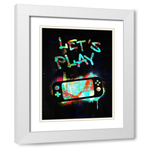 Gamer Tag III White Modern Wood Framed Art Print with Double Matting by Barnes, Victoria