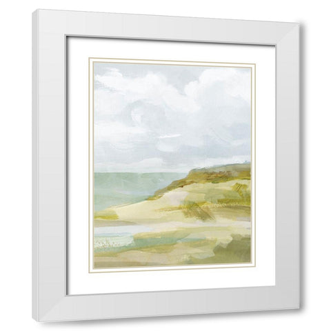 Inlet Impression II White Modern Wood Framed Art Print with Double Matting by Barnes, Victoria