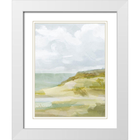 Inlet Impression II White Modern Wood Framed Art Print with Double Matting by Barnes, Victoria