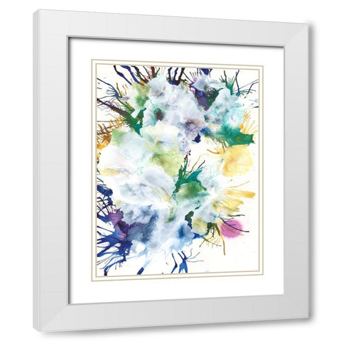 Like An Iris II White Modern Wood Framed Art Print with Double Matting by Fuchs, Jodi