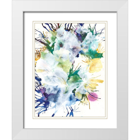 Like An Iris II White Modern Wood Framed Art Print with Double Matting by Fuchs, Jodi