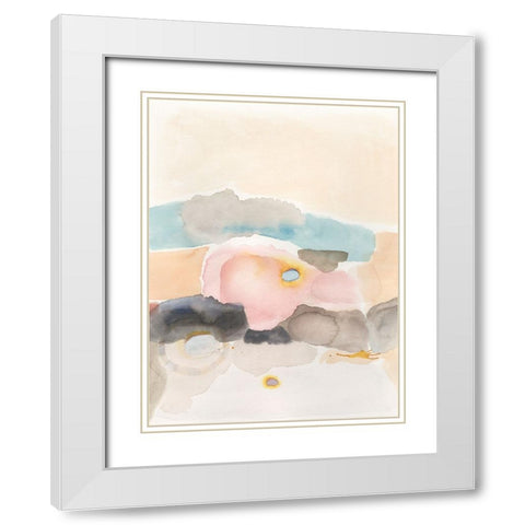 Desert Canyon I White Modern Wood Framed Art Print with Double Matting by Fuchs, Jodi