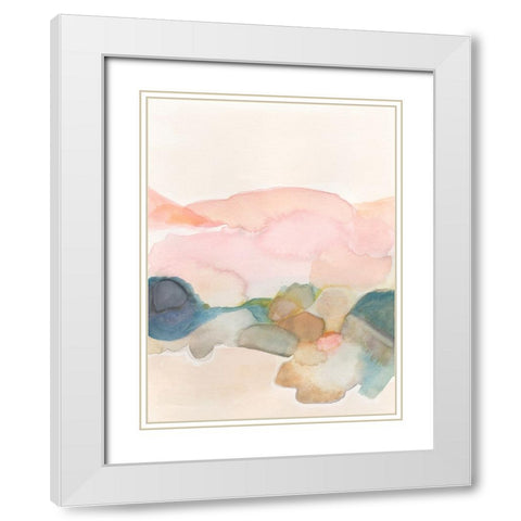 Desert Canyon II White Modern Wood Framed Art Print with Double Matting by Fuchs, Jodi