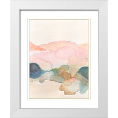 Desert Canyon II White Modern Wood Framed Art Print with Double Matting by Fuchs, Jodi