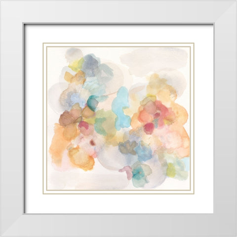 Soft Bloom I White Modern Wood Framed Art Print with Double Matting by Fuchs, Jodi